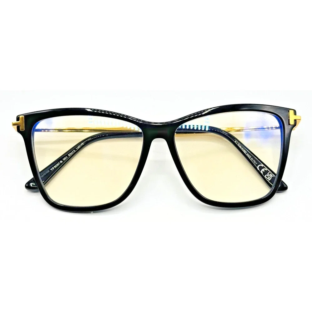 Tom Ford Eyeglasses Frame TF6097-B 001 Black Butterfly Frame 53-13-140 NEW